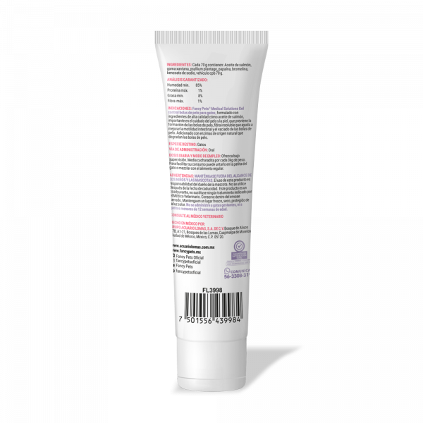 GEL CONTROL BOLAS DE PELO P/GATO 70 G