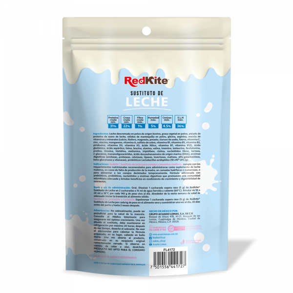 SUSTITUTO DE LECHE P/ CONEJOS Y ROEDORES 360G