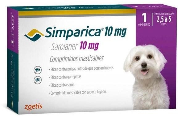SIMPARICA 2.5 - 5KG 1 TAB