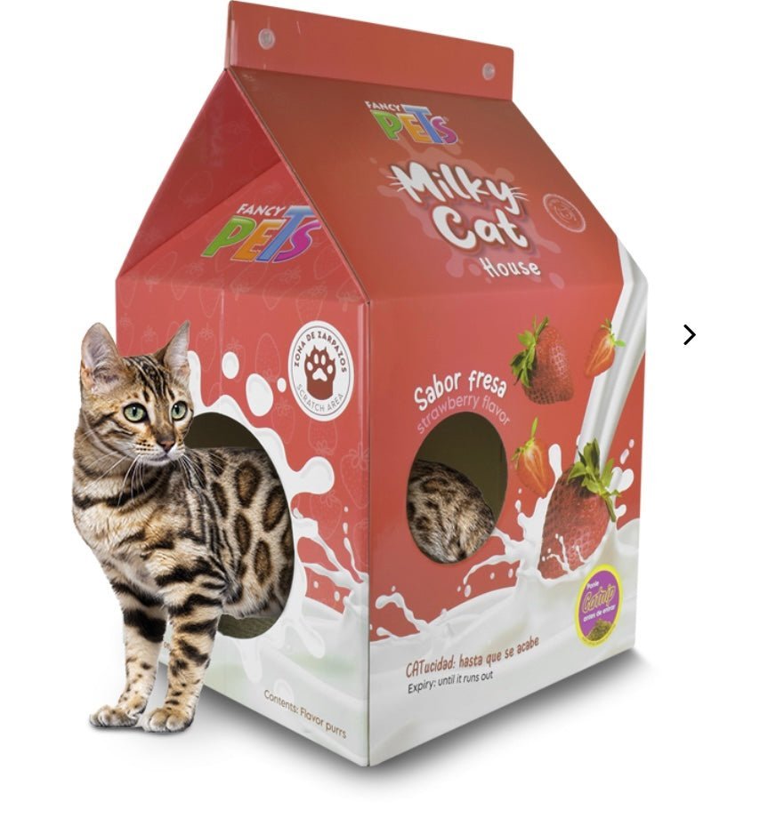FANCY PETS CASA DE CARTON C/ RASCADOR P/ GATO