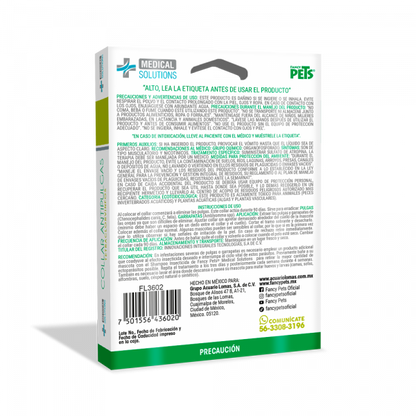 MEDICAL SOLUTIONS COLLAR ANTIPULGAS P/ PERRO RAZAS CHICAS Y CACHORROS