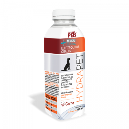 MS HYDRAPET ELECTROLITOS ORALES SABOR CARNE P/ PERRO
