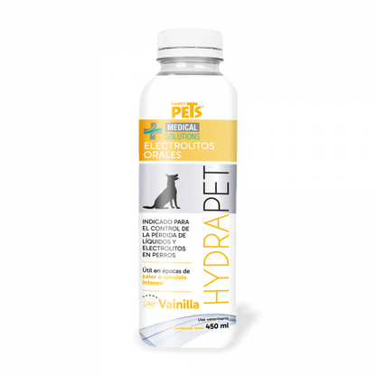 MS HYDRAPET ELECTROLITOS ORALES SABOR VAINILLA P/ PERRO