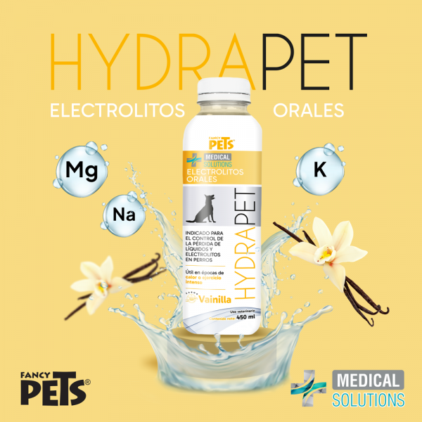 MS HYDRAPET ELECTROLITOS ORALES SABOR VAINILLA P/ PERRO