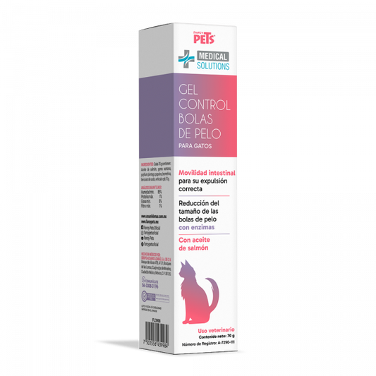 GEL CONTROL BOLAS DE PELO P/GATO 70 G