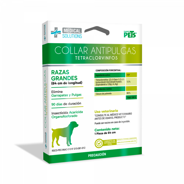 MEDICAL SOLUTIONS COLLAR ANTIPULGAS PARA PERRO RAZAS GRANDES