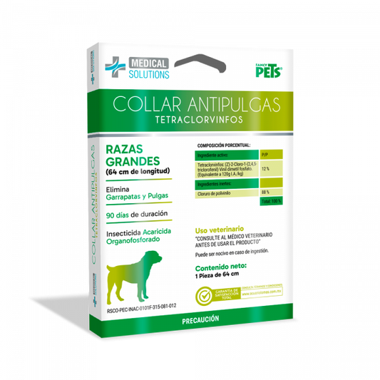 MEDICAL SOLUTIONS COLLAR ANTIPULGAS PARA PERRO RAZAS GRANDES