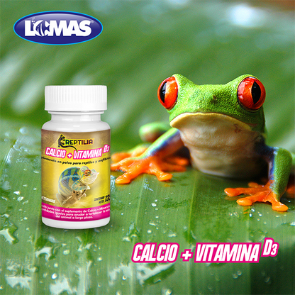 LOMAS SUPLEMENTO DE CALCIO PARA REPTIL VITAMINA D3 135GRS
