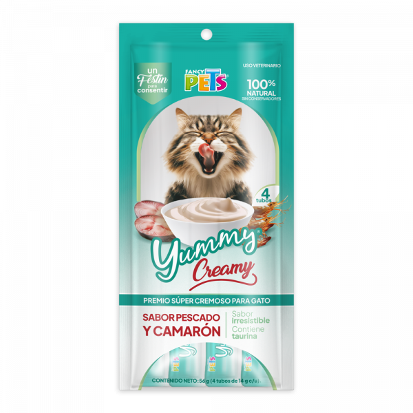 YUMMY CREAMY P/GATO PESCADO Y CAMARON