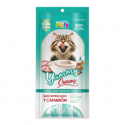 YUMMY CREAMY P/GATO PESCADO Y CAMARON