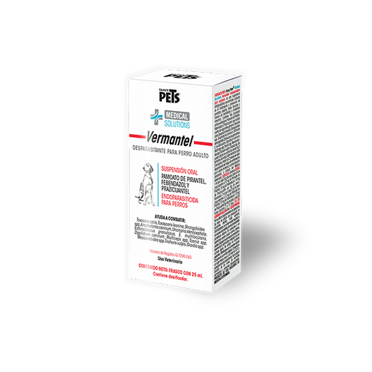 MS VERMANTEL DESPARASITANTE P/ADULTO 25 ML.