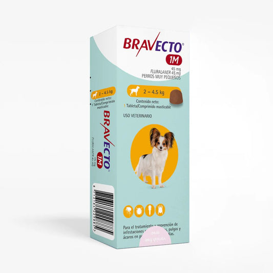 BRAVECTO 1 MES 2 - 4.5 KG