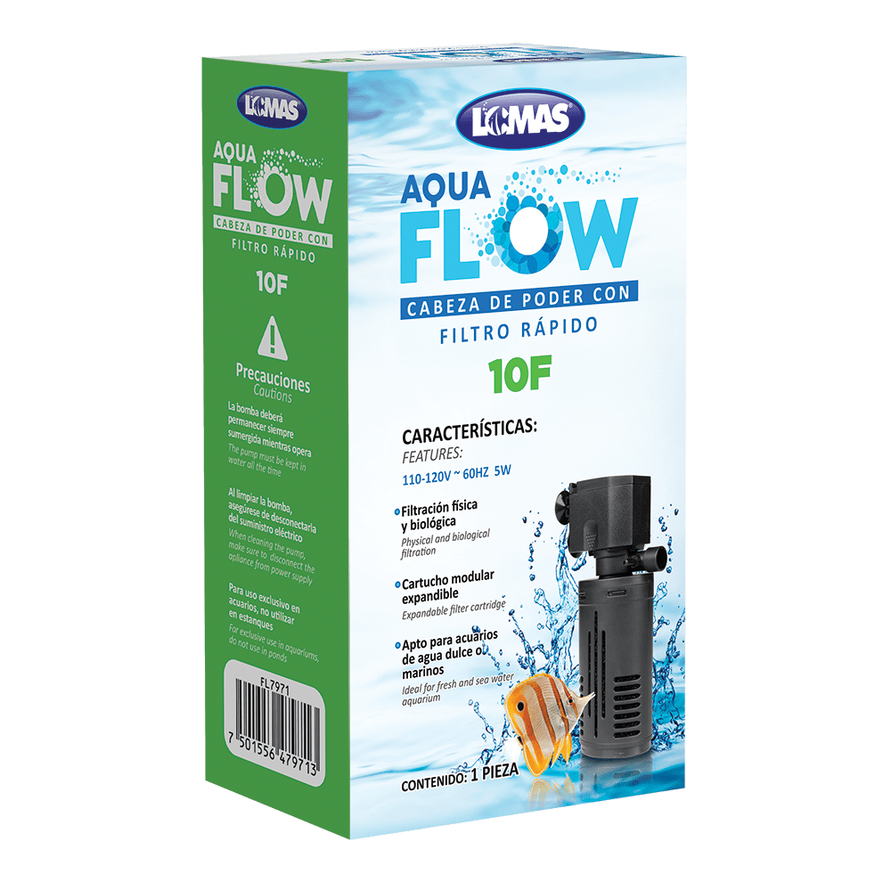 CABEZA DE PODER/FILTRO RAPIDO AQUA - FLOW