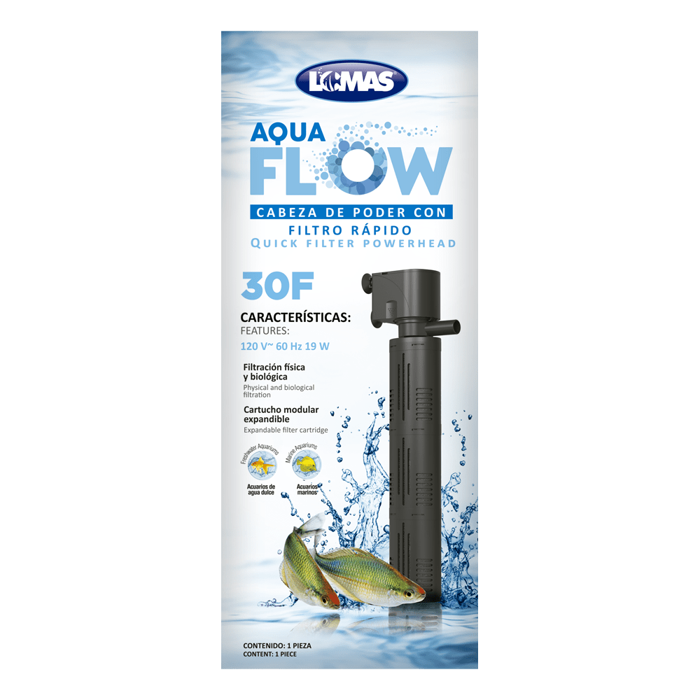 CABEZA DE PODER/FILTRO RAPIDO AQUA - FLOW
