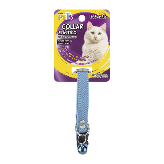 COLLAR ELASTICO CON CASCABEL PARA GATO