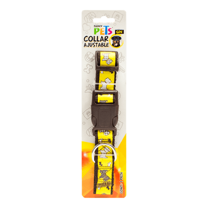 COLLAR NYLON C/LISTON BORDADO GDE