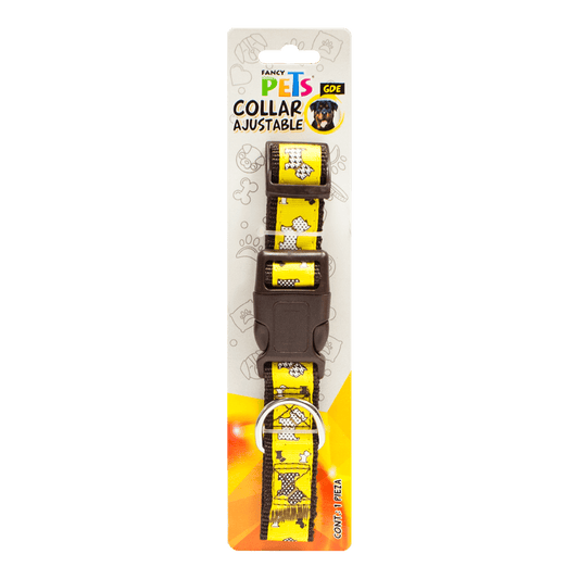 COLLAR NYLON C/LISTON BORDADO GDE