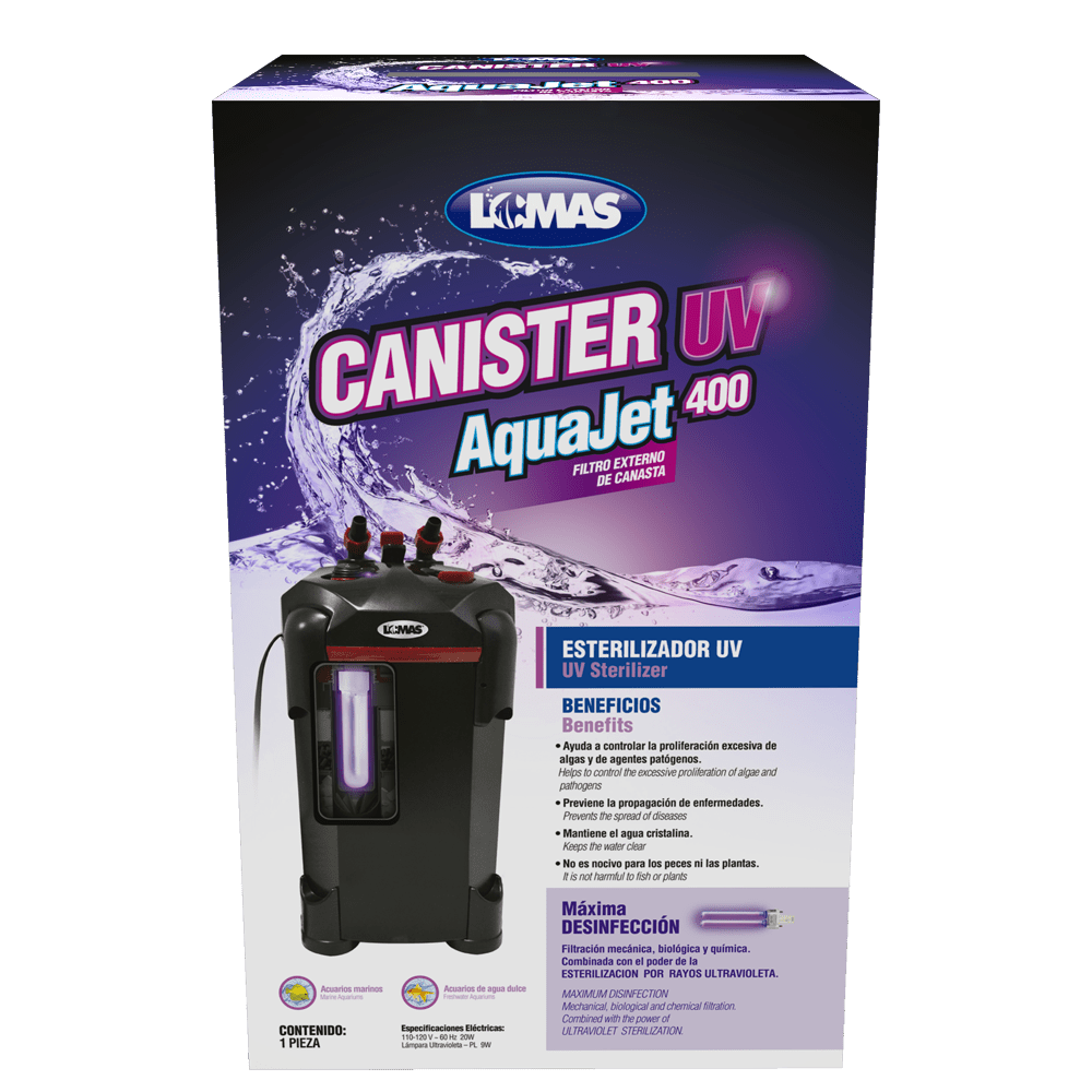 FILTRO EXTERNO CANISTER C/LUZ UV 400L