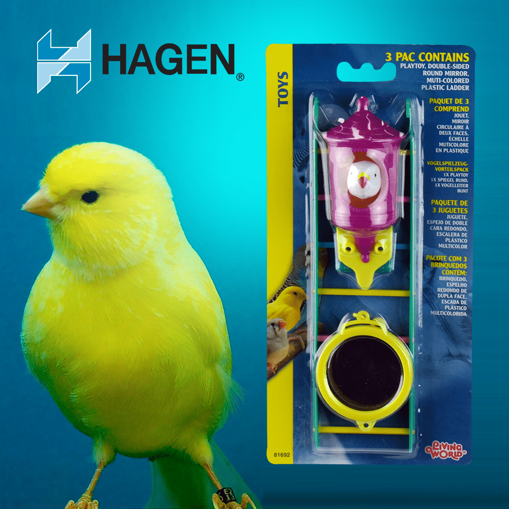 JUEGO DE 3 JUGUETES P/PAJAROS