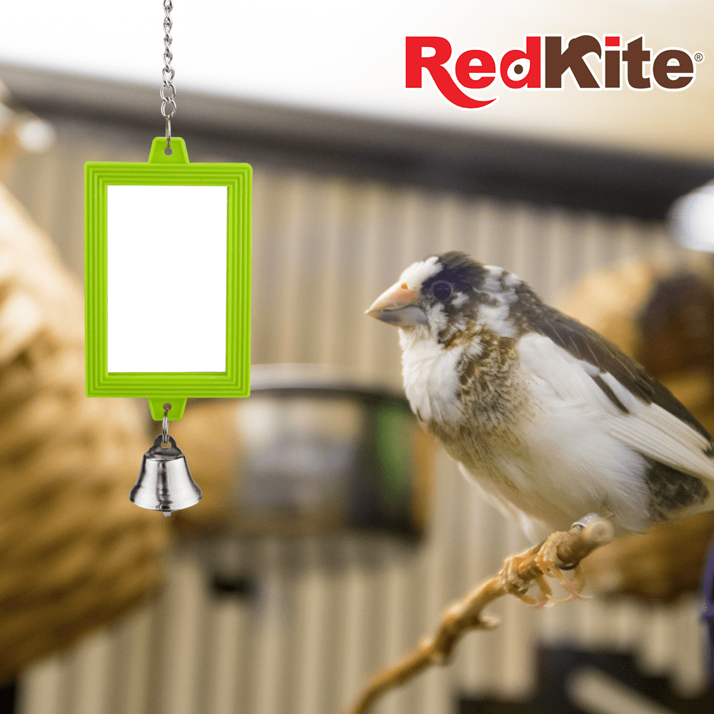 JUGUETE ESPEJO CUADRADO COLGANTE P/AVE