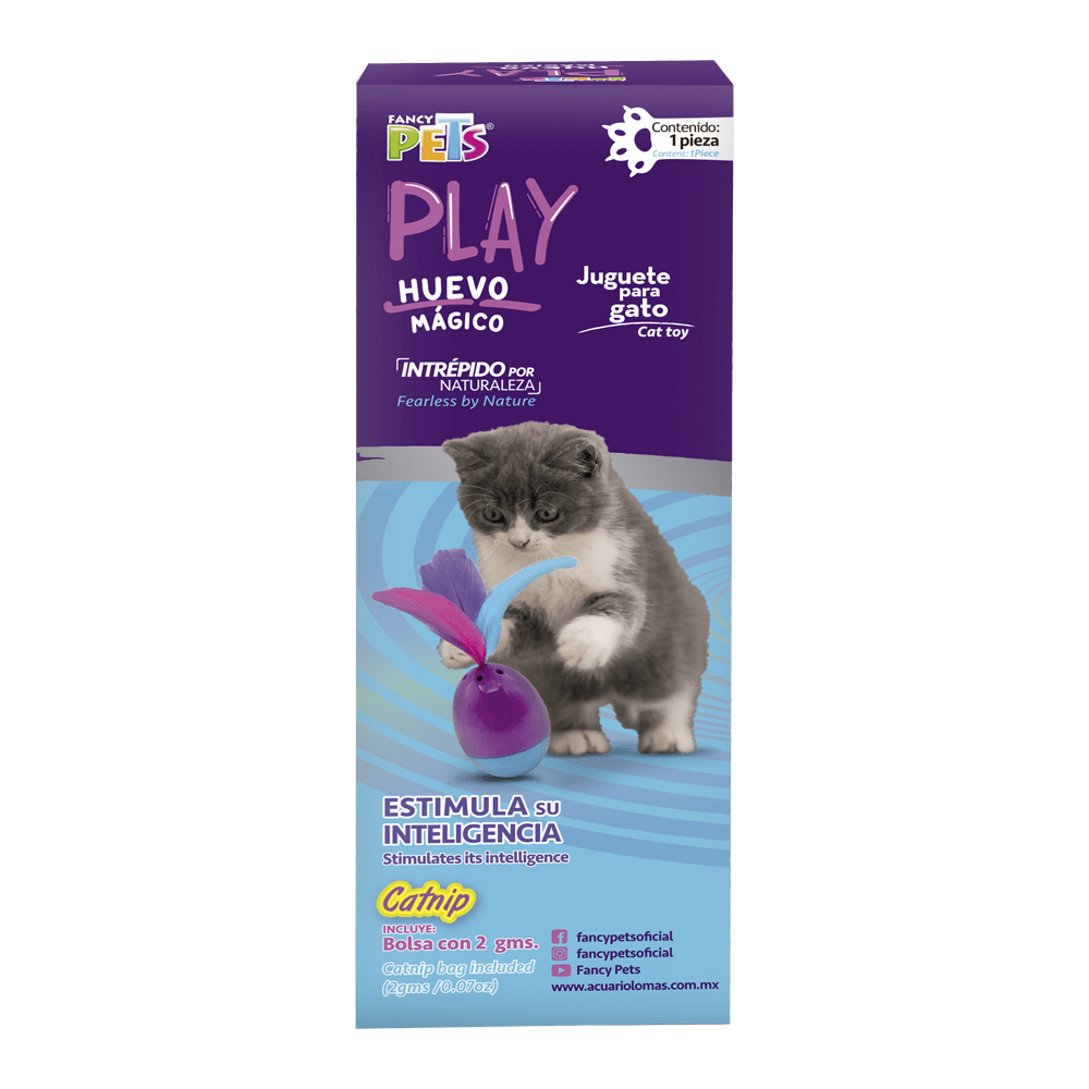 JUGUETE HUEVO MAGICO P/GATO