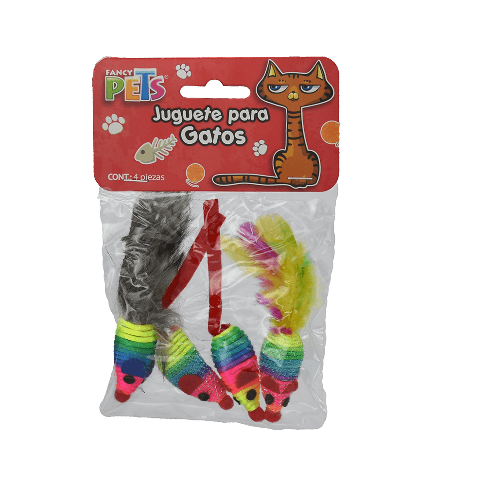 JUGUETE PARA GATO 4PZAS