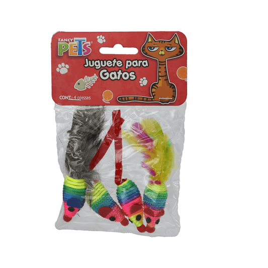 JUGUETE PARA GATO 4PZAS